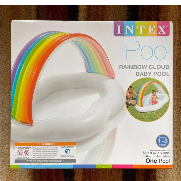 Intex Other - Intex Rainbow Cloud 57141EP Inflatable Baby Pool - 56" x 47" x 33"